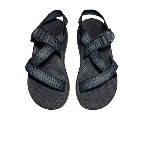 CHACO Z1 Unaweep Sandals Men 8 Vibram Sole Adjustable Strap Ceramic Blue FLAWS - Picture 1 of 14